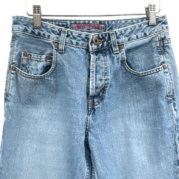 VTG Silver Jean 28x31 Straight Med Wash Y2K Street Western Casual Basic Grunge - Picture 3 of 16